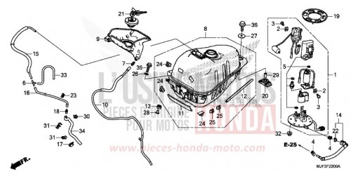 RESERVOIR A CARBURANT CTX700AE de 2014